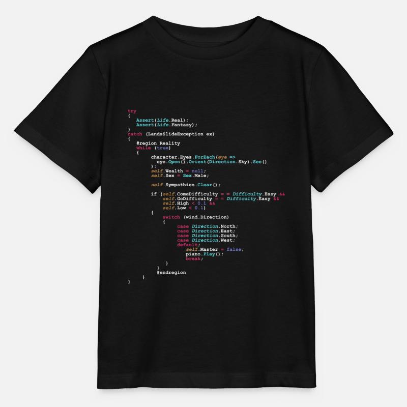 Code d’humour programmeur - pour les développeurs de logiciels - T-shirt bio MINI CREATOR Stanley/Stella Enfant - noir