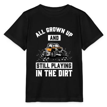 Playing In The Dirt UTV 4x4 Buggy SxS - T-shirt bio MINI CREATOR Stanley/Stella Enfant - noir - Devant - Mikhail (115cm)