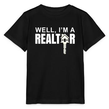 Immobilienmakler - Stanley/Stella Kinder T-Shirt MINI CREATOR  - Schwarz - Vorne - Mikhail (115cm)