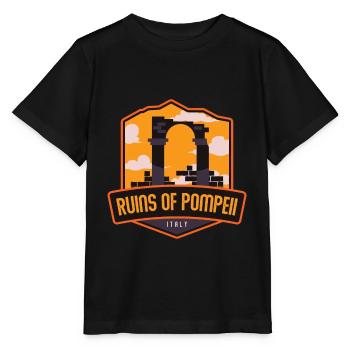 Ruinen von Pompeji - Italien - Stanley/Stella Kinder T-Shirt MINI CREATOR  - Schwarz - Vorne - Mikhail (115cm)