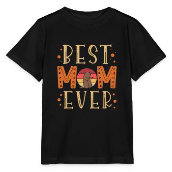 Murmeltier Nagetier - Stanley/Stella Kinder T-Shirt MINI CREATOR  - Schwarz - Vorne - Mikhail (115cm)