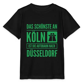 Contre l’autoroute de Cologne pour Düsseldorf - T-shirt bio MINI CREATOR Stanley/Stella Enfant - noir - Devant - Mikhail (115cm)