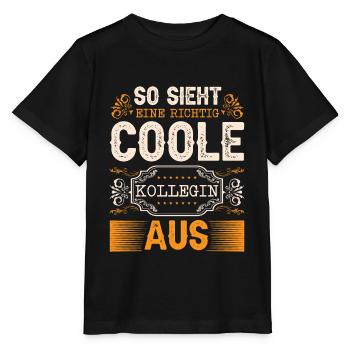 Arbeit Kollegin - Stanley/Stella Kinder T-Shirt MINI CREATOR  - Schwarz - Vorne - Mikhail (115cm)
