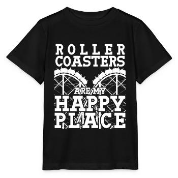 Roller Coaster Kirmes Roller Coasters - Stanley/Stella MINI CREATOR Kids’ T-Shirt - black - Front - Mikhail (115cm)