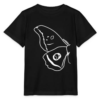 Motten Umriss Flügel Motte - Stanley/Stella Kinder T-Shirt MINI CREATOR  - Schwarz - Vorne - Mikhail (115cm)