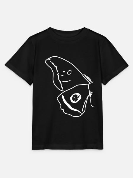 Motten Umriss Flügel Motte - Stanley/Stella Kinder T-Shirt MINI CREATOR - Schwarz