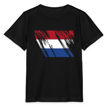 Pays-Bas Pavillon - T-shirt bio MINI CREATOR Stanley/Stella Enfant - noir - Devant - Mikhail (115cm)