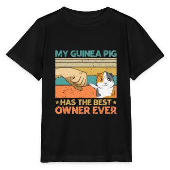 Meerschwein Spruch für einen Meerschwein Fan - Stanley/Stella Kinder T-Shirt MINI CREATOR  - Schwarz - Vorne - Mikhail (115cm)