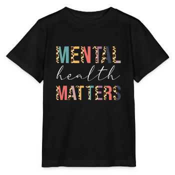 Mental Health Matters Womens Brain Mental Health A - Stanley/Stella Kinder T-Shirt MINI CREATOR  - Schwarz - Vorne - Mikhail (115cm)