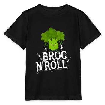 Brokkoli - Stanley/Stella Kinder T-Shirt MINI CREATOR  - Schwarz - Vorne - Mikhail (115cm)