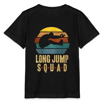 Long jump - Stanley/Stella MINI CREATOR Kids’ T-Shirt - black - Front - Mikhail (115cm)