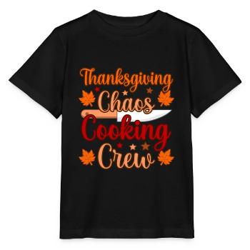 Thanksgiving - Stanley/Stella MINI CREATOR Kids’ T-Shirt - black - Front - Mikhail (115cm)