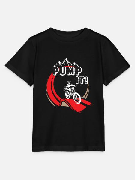 Pump Track Pump It Mountainbike BMX Loop - Stanley/Stella Kinder T-Shirt MINI CREATOR - Schwarz