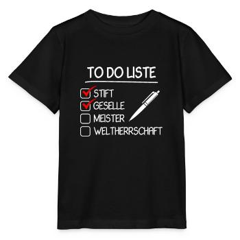 Journeyman 2022 Journeyman's Examination Bestanderen Examination - Stanley/Stella MINI CREATOR Kids’ T-Shirt - black - Front - Mikhail (115cm)