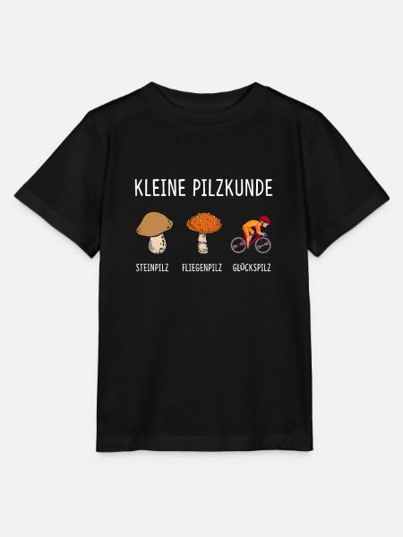 Kleine Pilzkunde Glückspilz Radfahrer Rennrad - Stanley/Stella Kinder T-Shirt MINI CREATOR - Schwarz