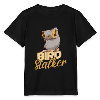 Vogelbeobachtung Vogelbeobachtung Vogel Stalker - Stanley/Stella Kinder T-Shirt MINI CREATOR  - Schwarz - Vorne - Mikhail (115cm)