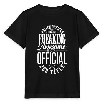 Police - Stanley/Stella MINI CREATOR Kids’ T-Shirt - black - Front - Mikhail (115cm)