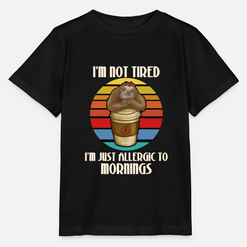 Faultier - Stanley/Stella Kinder T-Shirt MINI CREATOR  - Schwarz