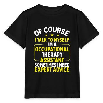 Occupational Therapy Occupational Therapist - Stanley/Stella MINI CREATOR Kids’ T-Shirt - black - Front - Mikhail (115cm)