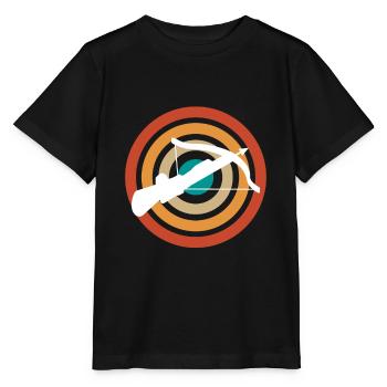 Vintage Retro Armbrust-Schütze Geschenk - Stanley/Stella Kinder T-Shirt MINI CREATOR  - Schwarz - Vorne - Mikhail (115cm)