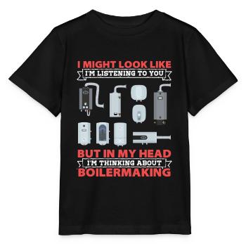 Gewerkschaft Fabrication Boilermaker Worker Boiler - Stanley/Stella MINI CREATOR Kids’ T-Shirt - black - Front - Mikhail (115cm)