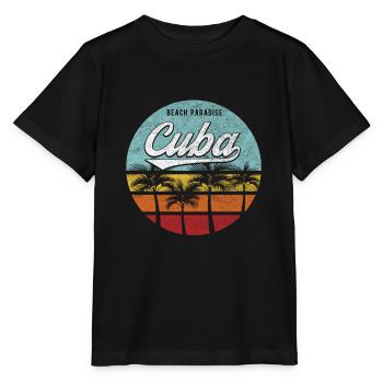 Cuba Havanna - Stanley/Stella Kinder T-Shirt MINI CREATOR  - Schwarz - Vorne - Mikhail (115cm)