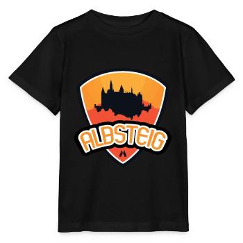 Albsteig - Schwäbische Alb - Stanley/Stella Kinder T-Shirt MINI CREATOR  - Schwarz - Vorne - Mikhail (115cm)