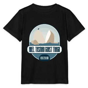 Abel Tasman Coast Track - Nouvelle-Zélande - T-shirt bio MINI CREATOR Stanley/Stella Enfant - noir - Devant - Mikhail (115cm)