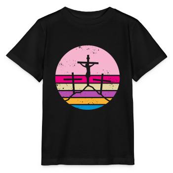 Jésus Chrétiens Église Croix Bible Foi Dieu - T-shirt bio MINI CREATOR Stanley/Stella Enfant - noir - Devant - Mikhail (115cm)