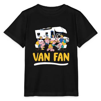 Caravan Motorhome Caravan Camper - Stanley/Stella MINI CREATOR Kids’ T-Shirt - black - Front - Mikhail (115cm)