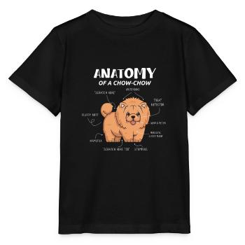 Anatomy Of A Chow Chow Dog Anatomy - Stanley/Stella MINI CREATOR Kids’ T-Shirt - black - Front - Mikhail (115cm)