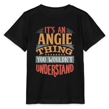 C’est une chose angie que vous ne comprendriez pas - - T-shirt bio MINI CREATOR Stanley/Stella Enfant - noir - Devant - Mikhail (115cm)