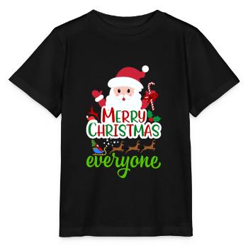Noël, noël, noël, noël, noël, noël, noël - T-shirt bio MINI CREATOR Stanley/Stella Enfant - noir - Devant - Mikhail (115cm)