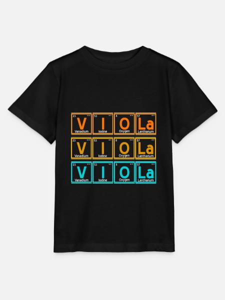 Viola - periodensystem - Stanley/Stella Kinder T-Shirt MINI CREATOR - Schwarz