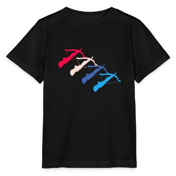 Vintage Retro Armbrust-Schütze Geschenk - Stanley/Stella Kinder T-Shirt MINI CREATOR  - Schwarz - Vorne - Mikhail (115cm)