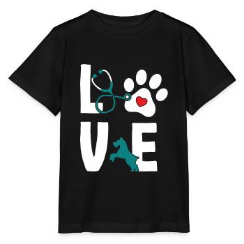 Love Veterinarian Veterinarian Veterinarian - Stanley/Stella MINI CREATOR Kids’ T-Shirt - black - Front - Mikhail (115cm)