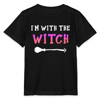 Je suis avec la sorcière - T-shirt bio MINI CREATOR Stanley/Stella Enfant - noir - Devant - Mikhail (115cm)