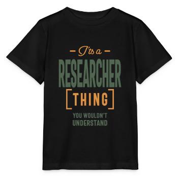 Es ist eine Forscher-Sache Berufsbezeichnung Geschenk - Stanley/Stella Kinder T-Shirt MINI CREATOR  - Schwarz - Vorne - Mikhail (115cm)