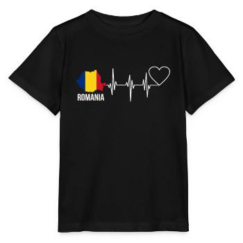 Roumanie - T-shirt bio MINI CREATOR Stanley/Stella Enfant - noir - Devant - Mikhail (115cm)