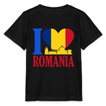 Roumanie - T-shirt bio MINI CREATOR Stanley/Stella Enfant - noir - Devant - Mikhail (115cm)
