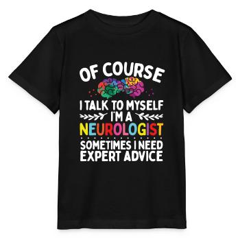 Neurologist Brain Surgery Brain Scan - Stanley/Stella MINI CREATOR Kids’ T-Shirt - black - Front - Mikhail (115cm)