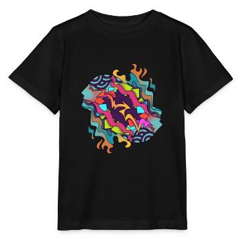 Street Art Abstract Art - Stanley/Stella MINI CREATOR Kids’ T-Shirt - black - Front - Mikhail (115cm)