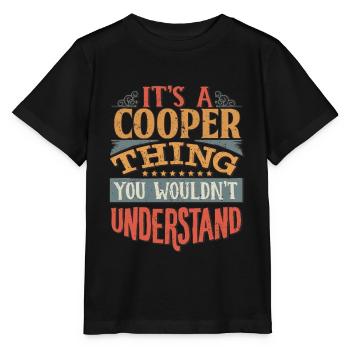 C’est une chose Cooper que vous ne comprendriez pas - - T-shirt bio MINI CREATOR Stanley/Stella Enfant - noir - Devant - Mikhail (115cm)