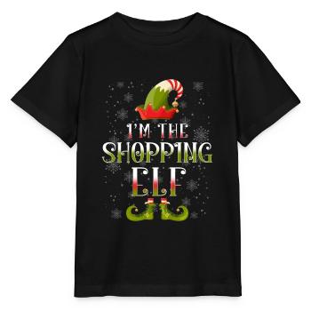 Shopping Elf Weihnachtsgeschenk - Stanley/Stella Kinder T-Shirt MINI CREATOR  - Schwarz - Vorne - Mikhail (115cm)