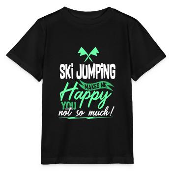 Ski Jumping - Stanley/Stella MINI CREATOR Kids’ T-Shirt - black - Front - Mikhail (115cm)