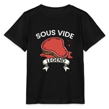 Sous Vide Legend Cooking Kitchen Food Cook - Stanley/Stella MINI CREATOR Kids’ T-Shirt - black - Front - Mikhail (115cm)