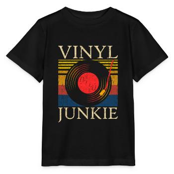 Collectionneur de disques Vinyl Junkie - T-shirt bio MINI CREATOR Stanley/Stella Enfant - noir - Devant - Mikhail (115cm)