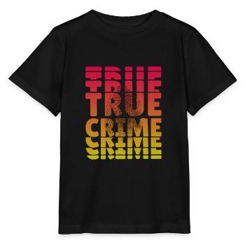 True Crime Fingerprint / Crime Junkie / - Stanley/Stella MINI CREATOR Kids’ T-Shirt - black - Front - Mikhail (115cm)