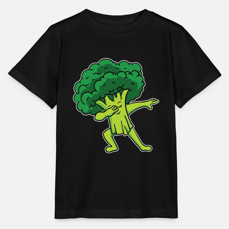 Brokkoli Gemüse Vegan Vegetarier Dabbing Dab Tanz - Stanley/Stella Kinder T-Shirt MINI CREATOR  - Schwarz