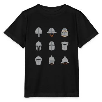 Soorten middeleeuwse helmen Middeleeuwen - Stanley/Stella Kinder-T-shirt MINI CREATOR  - zwart - Voor - Mikhail (115cm)